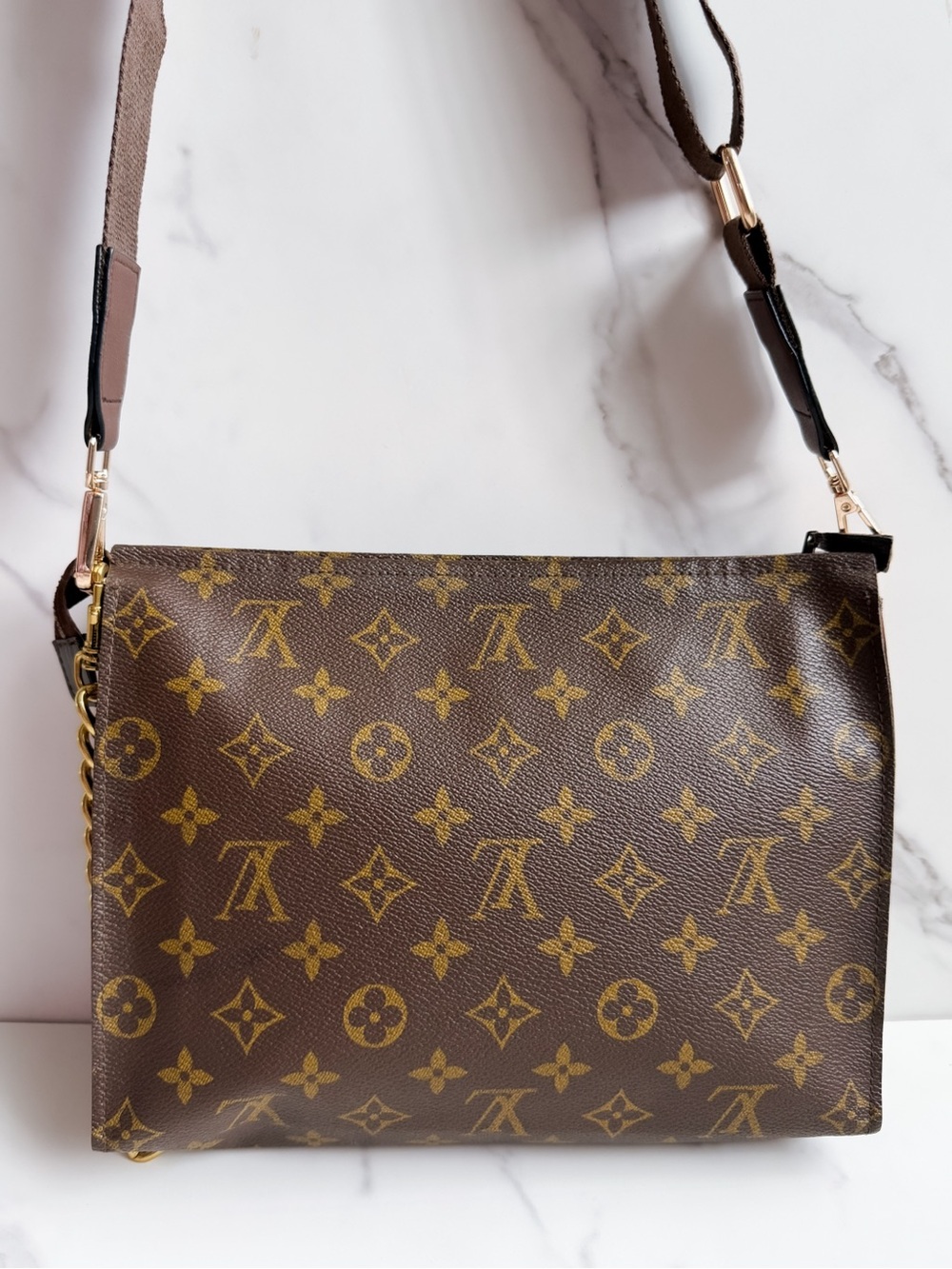 Sold! Louis Vuitton Monogram Toilette 26 Clutch ❤️ as Crossbody - Picture 3 of 12